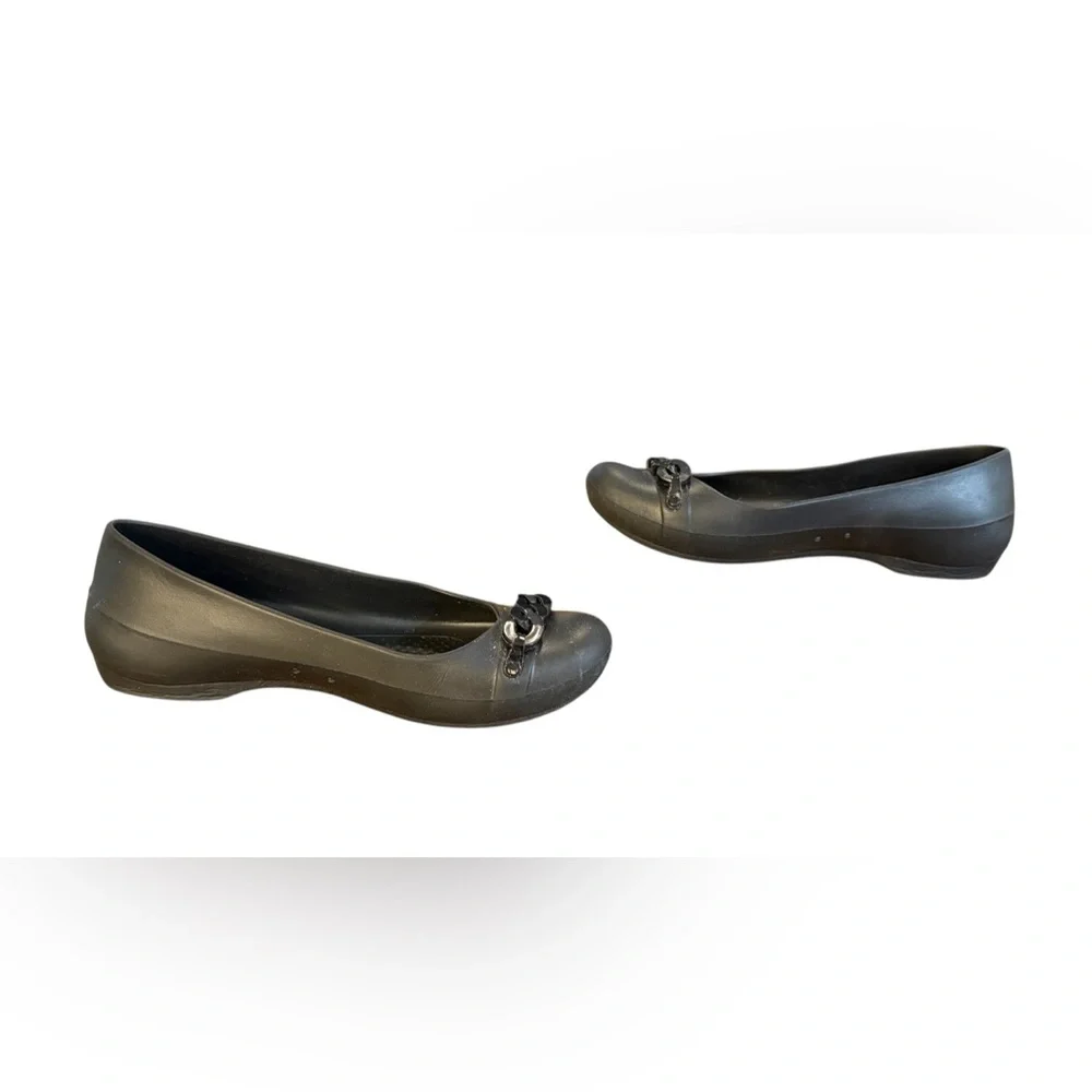 CROCS Gianna Black Ballet Flats Women’s Size 8